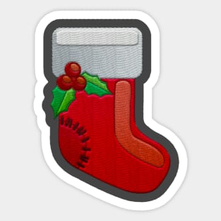 Cute Christmas Sock Sticker